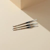 A set of three large, medium and small-sized wolf-hair brushes for calligraphy details Picture